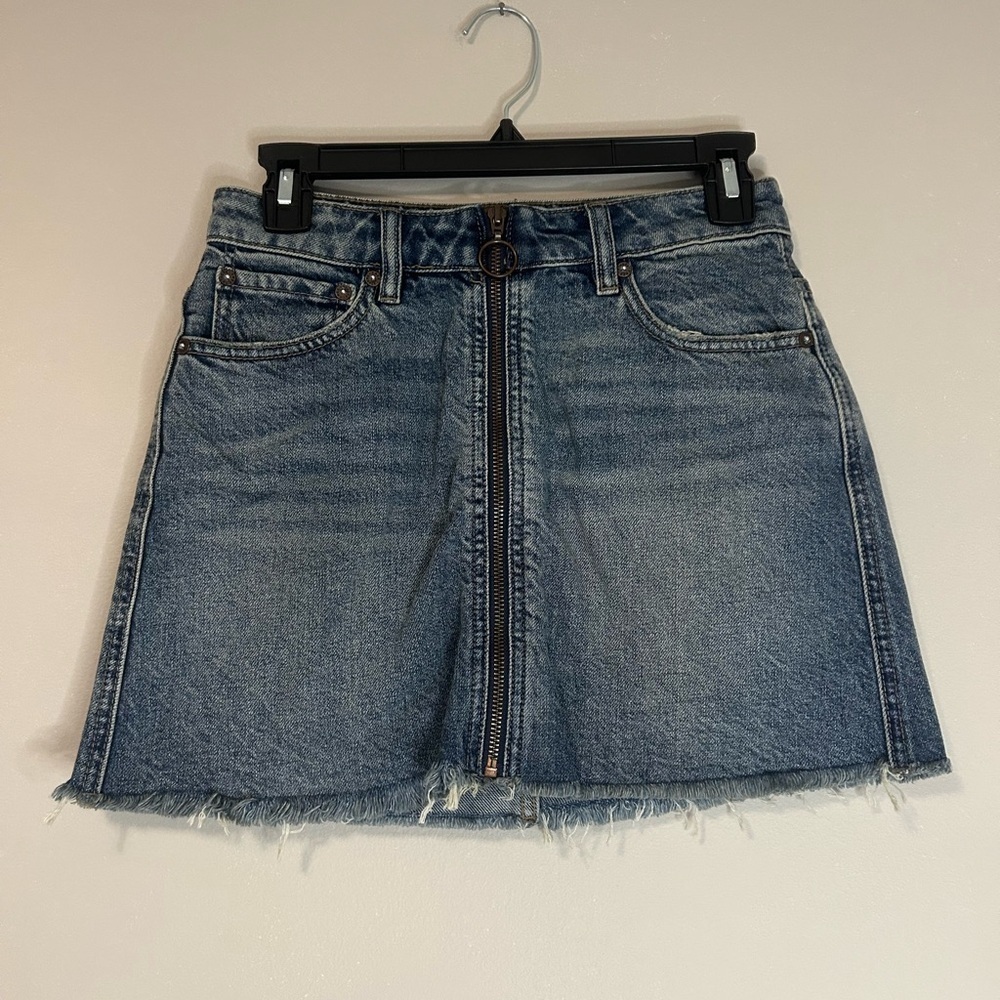 NWT We The Free Blue A-line Mini Skirt Casual, Size 24